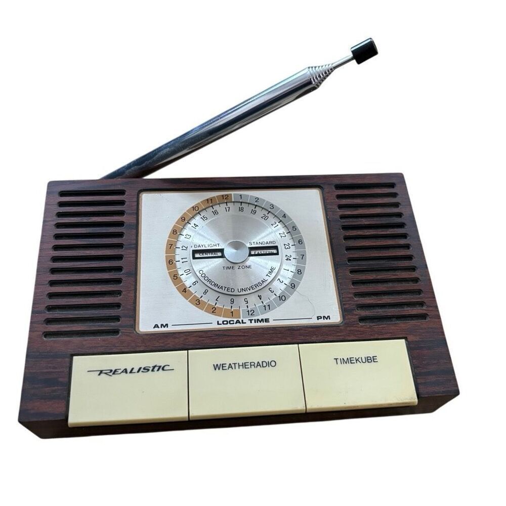 Realistic Weatheradio Model 12-149 Timekube Weather Station